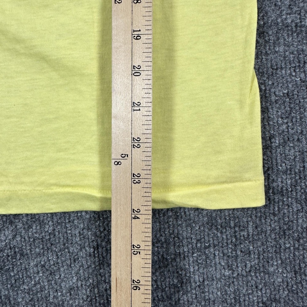 Vintage Maine Moose Shirt Mens Small Yellow Hanes 50/50 Graphic Made USA 80s - Picture 8 of 8